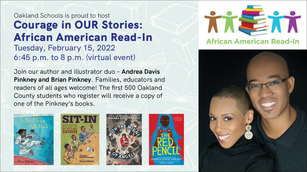 Registration is now open for the 2022 African American Read-In: Courage in OUR Stories. Register NOW! bit.ly/3r9Fdg4