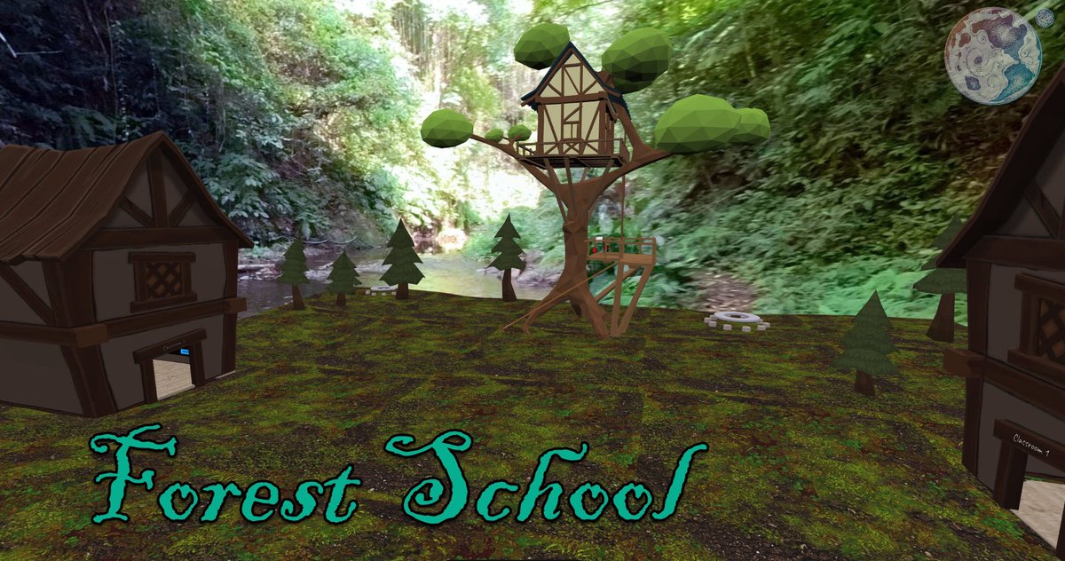 EduMetaverse's tweet photo. #hybridclassroom adventures in the ‘Forest school’. Complete with 3 customisable classrooms, running water (a stream). Tree house silent zone with magic portal access. Learn anywhere, anytime!
https://t.co/E5y900InwW #metaverse #edumetaverse #education #iteacher #edutech #vr https://t.co/550uybK4xu