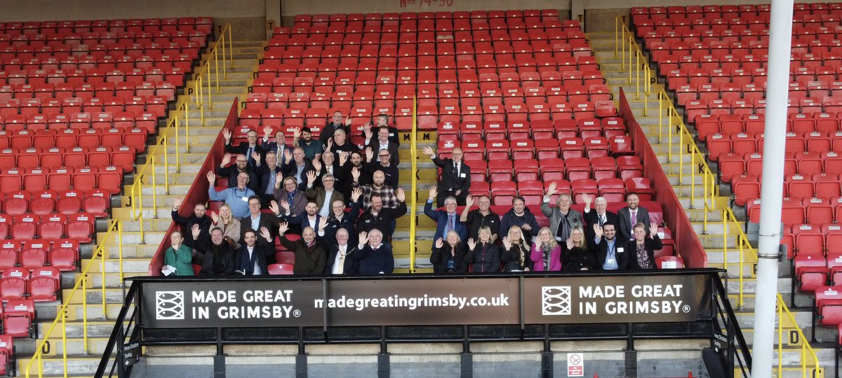 Delighted to be @officialgtfc today launching the #CRF fund to aid #MadeGreatInGrimsby seafood and hospitality businesses #growth #aspiration #Grimsby #eatmorefish #innovation #skills #science @GrimsbyFMA #gtfc