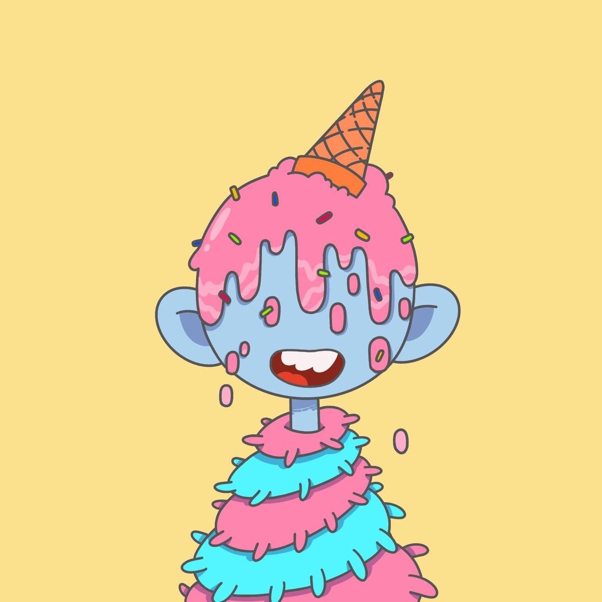 m3l0i's tweet photo. My Oniverse #nft - Oni#0027 The Dessert https://t.co/qVKr8Q1DGA