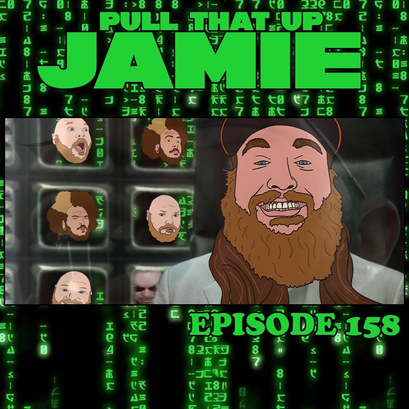 hellafriendship's tweet photo. Prepare to enter an episode where anything goes (but not a lot happens). Episode 158 “Pull That Up, Jamie” is now available, COBROS. https://t.co/W2LVE32EmE