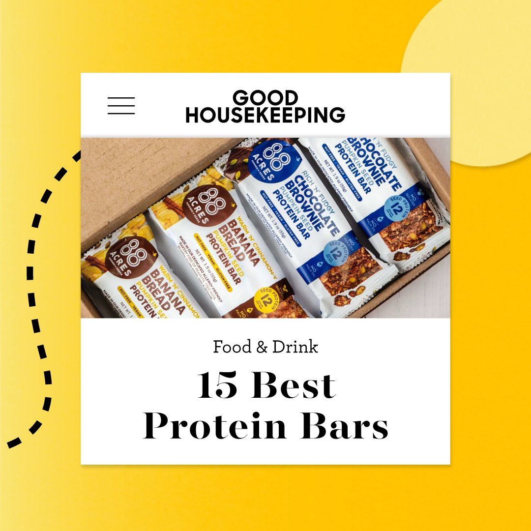 88acresfoods's tweet photo. Did you see our Protein Bars bars in Good Housekeeping?
Full article at the link below!
https://t.co/Wl7HDN0huo
...
#88Acres #88AcresFoods #GoodHousekeeping #ProteinBars #Nutritionist #Dietition #Top9 #AllergyFriendly https://t.co/2jL8qokEQL
