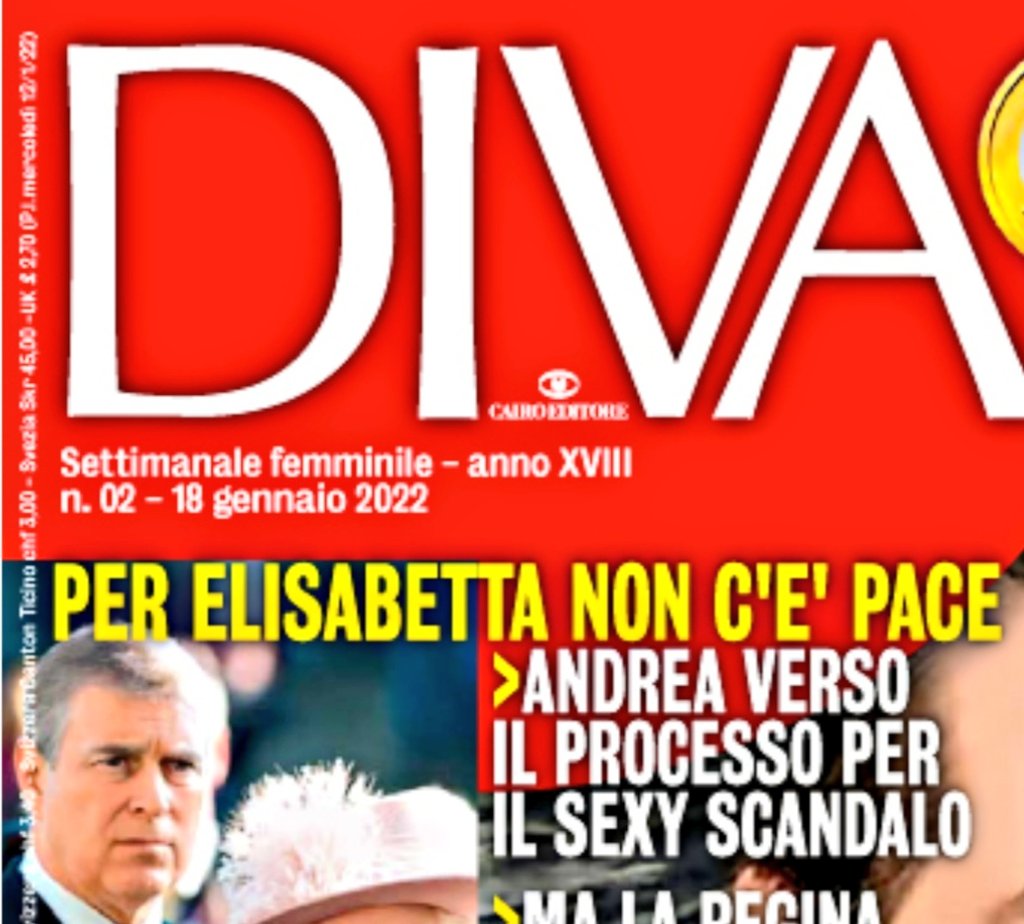 laSchedaNulla's tweet photo. Andrea di #York a processo per "il sexy scandalo" è come avere #Schettino a processo "per speronamento di uno scoglio".
Per fortuna che esistono i settimanali "femminili" https://t.co/tk51XNEsJy