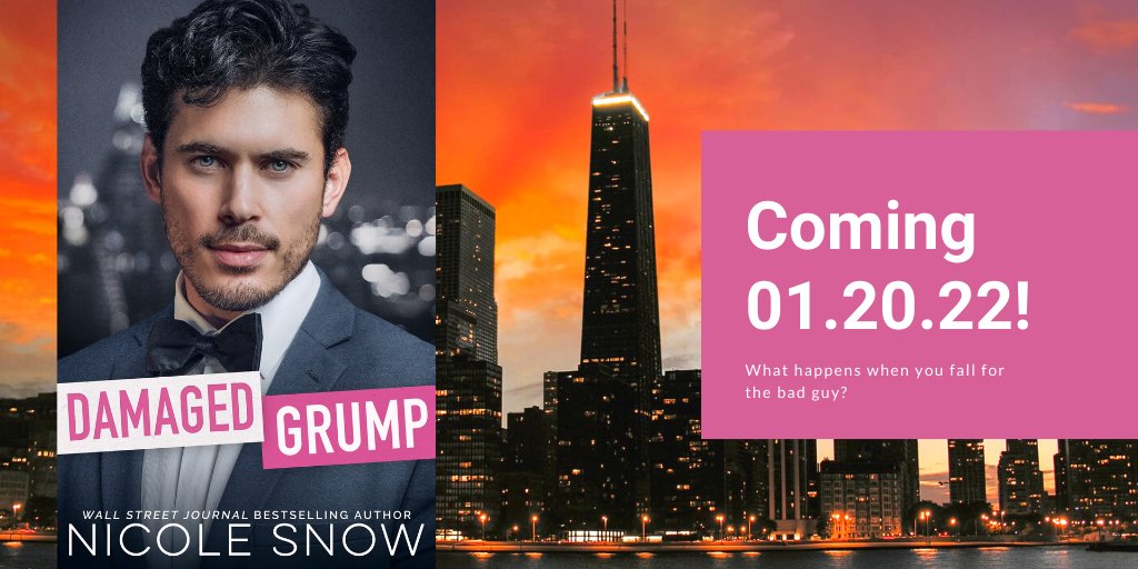 Coming next Thursday, January 20th! Damaged Grump arrives with fire-breathing banter, slow-burn tension so thick you can chew it, and a magnificent enemies-to-lovers romance for the ages.

Giveaway: rafflecopter.com/rafl/display/9…

#nicolesnow #romancebooks #kindleunlimited