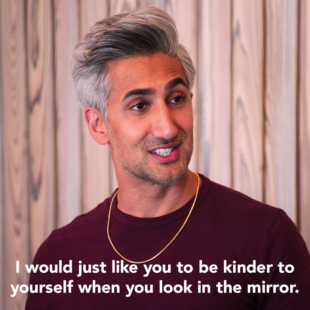 QueerEye's tweet photo. Everyday when you look in the mirror, make this a part of your daily routine 🥰 https://t.co/WG2Es2SgWq