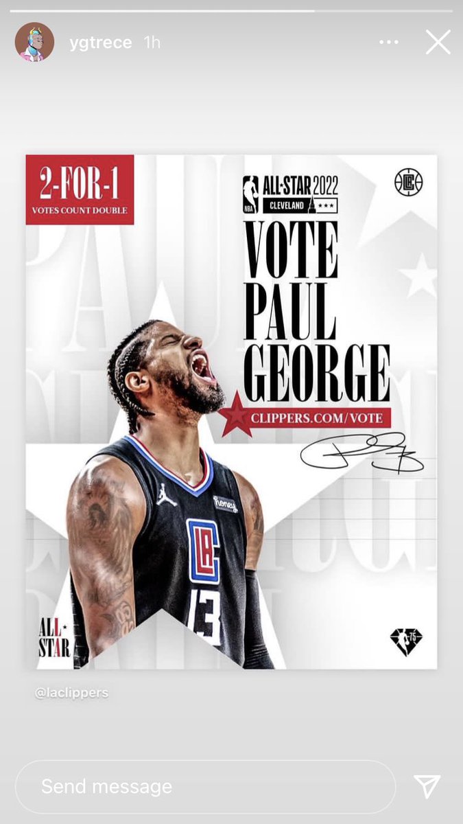 Kedei_5's tweet image. PG posted this on his story, he’ll be back😭
#PaulGeorge #NBAAllStar