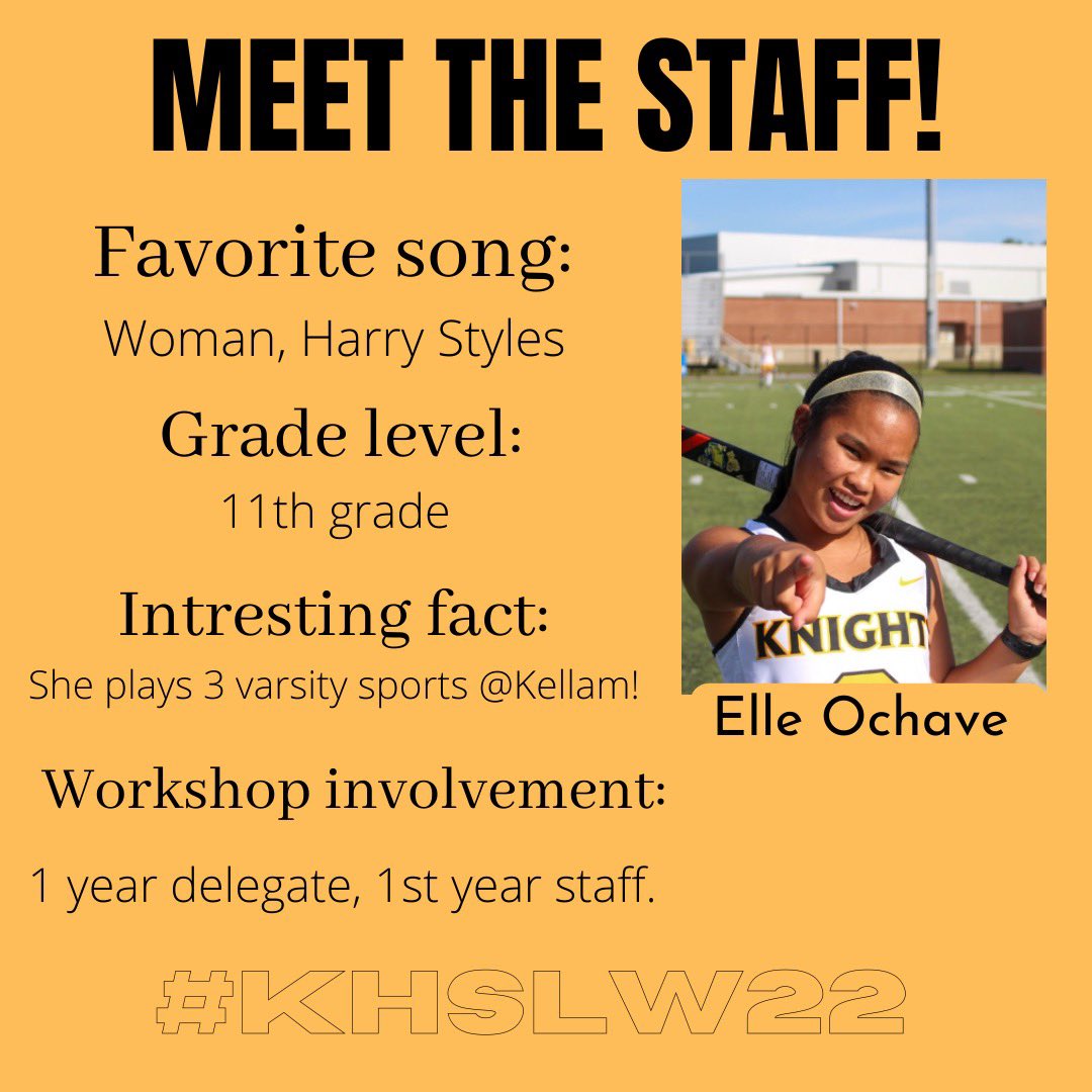 KHS_SCA's tweet photo. Elle wants YOU to attend our 10th leadership workshop!! Apply starting tomorrow!! #khslw22 #kellamhighschool @KellamHigh https://t.co/eyfeQp41uS