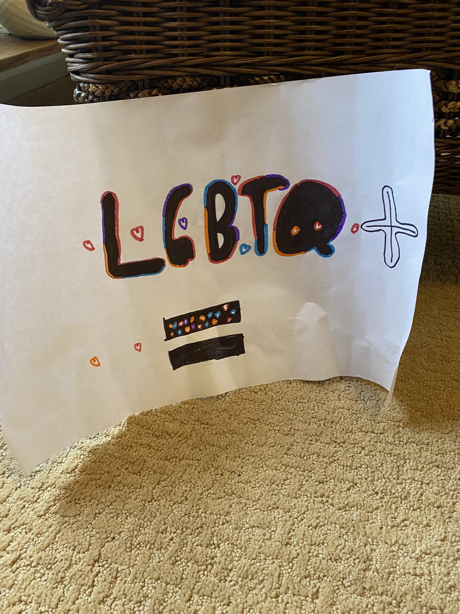 NCheakZamora's tweet photo. Joaquin’s school artwork! He wants to hang it outside with the BLM sign. #HighLightOfMyWeek #ProudMom https://t.co/JE9uJ90gTK