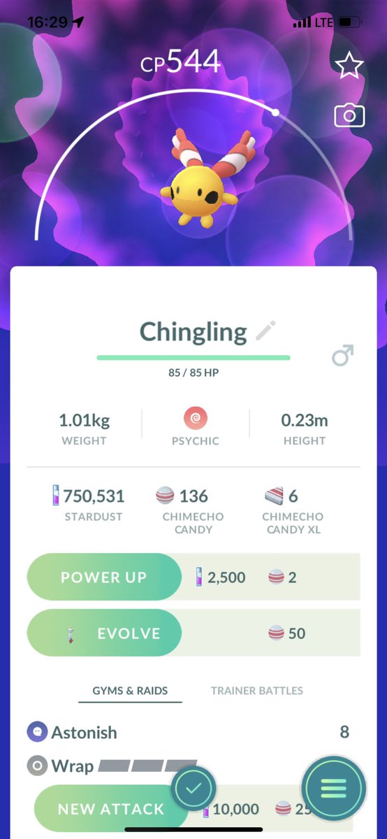 bajangurugamer's tweet image. ##PokemonGo #Chingling late posting
