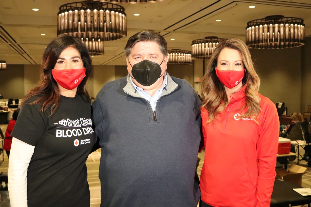 American Red Cross of Illinois (@redcrossil) on Twitter photo Thank you <a href="/GovPritzker/">Governor JB Pritzker</a> for visiting our #Schaumburg location today for the <a href="/ABC7Chicago/">ABC 7 Chicago</a> Blood Drive! Here pictured with CEO <a href="/CelenaRoldan/">Celena Roldan</a> and <a href="/CherylScottWX/">Cheryl Scott</a>. Thank you for helping us encourage people to give blood today, and always. #giveblood Thank you <a href="/GovPritzker/">Governor JB Pritzker</a> for visiting our #Schaumburg location today for the <a href="/ABC7Chicago/">ABC 7 Chicago</a> Blood Drive! Here pictured with CEO <a href="/CelenaRoldan/">Celena Roldan</a> and <a href="/CherylScottWX/">Cheryl Scott</a>. Thank you for helping us encourage people to give blood today, and always. #giveblood
