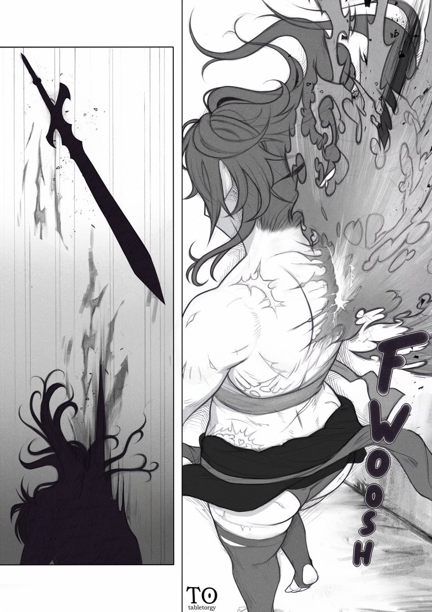 comic test with my OC, just trying out how I could make one (she's getting ready to fight unprovoked)