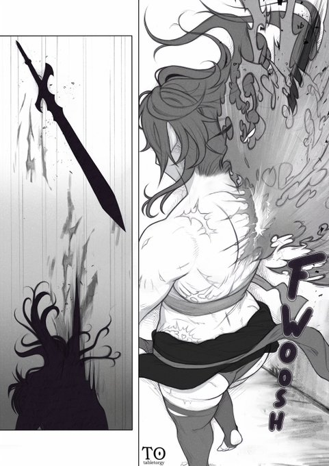 comic test with my OC, just trying out how I could make one (she's getting ready to fight unprovoked) 