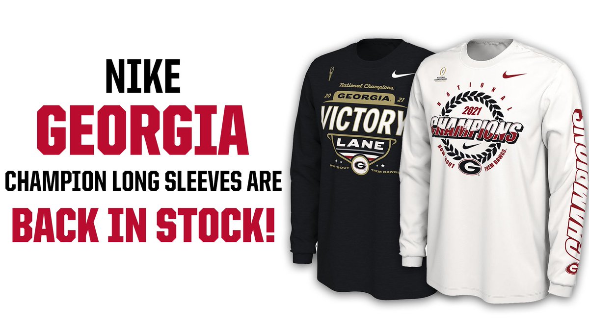 CFBPlayoff's tweet photo. Get ready for this week’s #NationalChampionship celebration! Cop your @GeorgiaFootball x @Nike #CFBPlayoff gear now at the CFP’s official online store!

https://t.co/wS9yY7XPhh

#GoDawgs https://t.co/xLuVCe0yTp