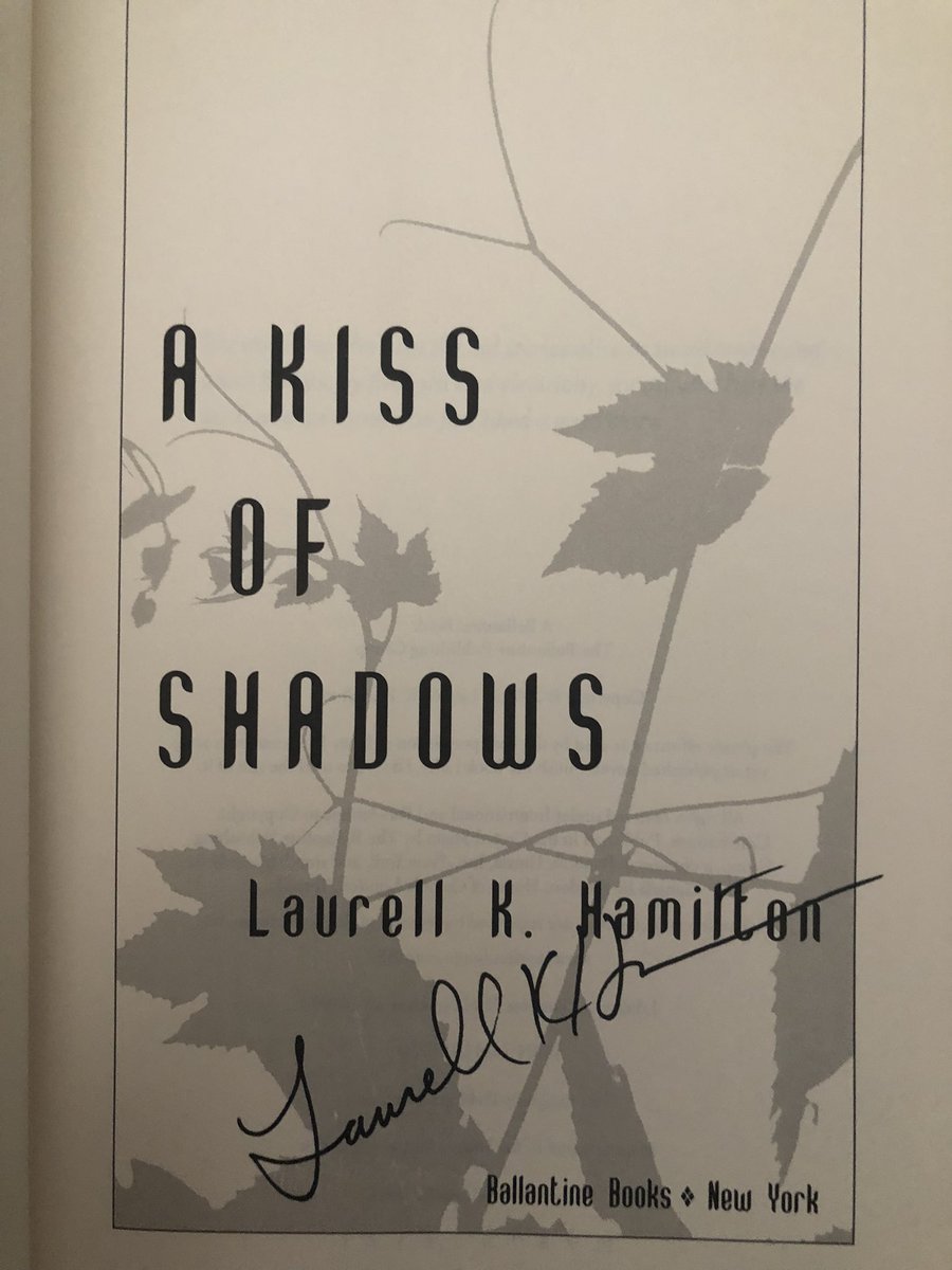 burntgarnet's tweet photo. Received my first signed @LKHamilton book and I’ve never been so excited to reread a book for the millionth time lol https://t.co/NQZjjLgCpv