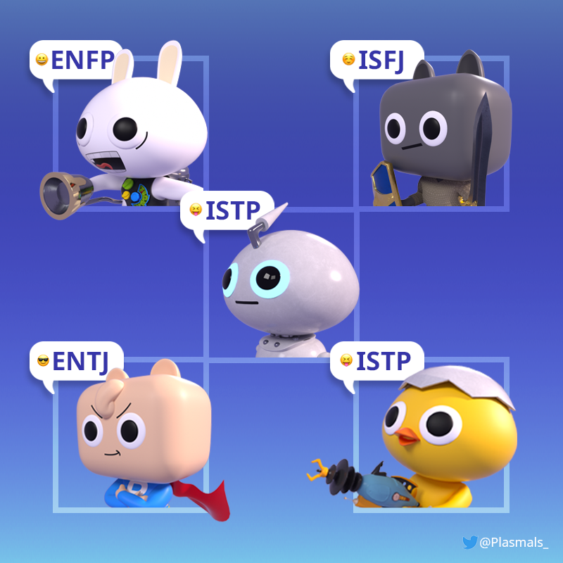 Plasmals_'s tweet photo. 🔍 We believe in MBTI supremacy! Which Plasmal has the same Mbti as you ?

🤖 Post your Mbti in the comments👇

✨ Plasmals are still available here !
https://t.co/B1tHDw75pp

#NFT #NFTs #NFTshare
#NFTCommunity 
#NFTart #NFTcollector
#NFTcollectibles  
#NFTgame #AR
#PlaytoEarn https://t.co/bnGTXwsiY5