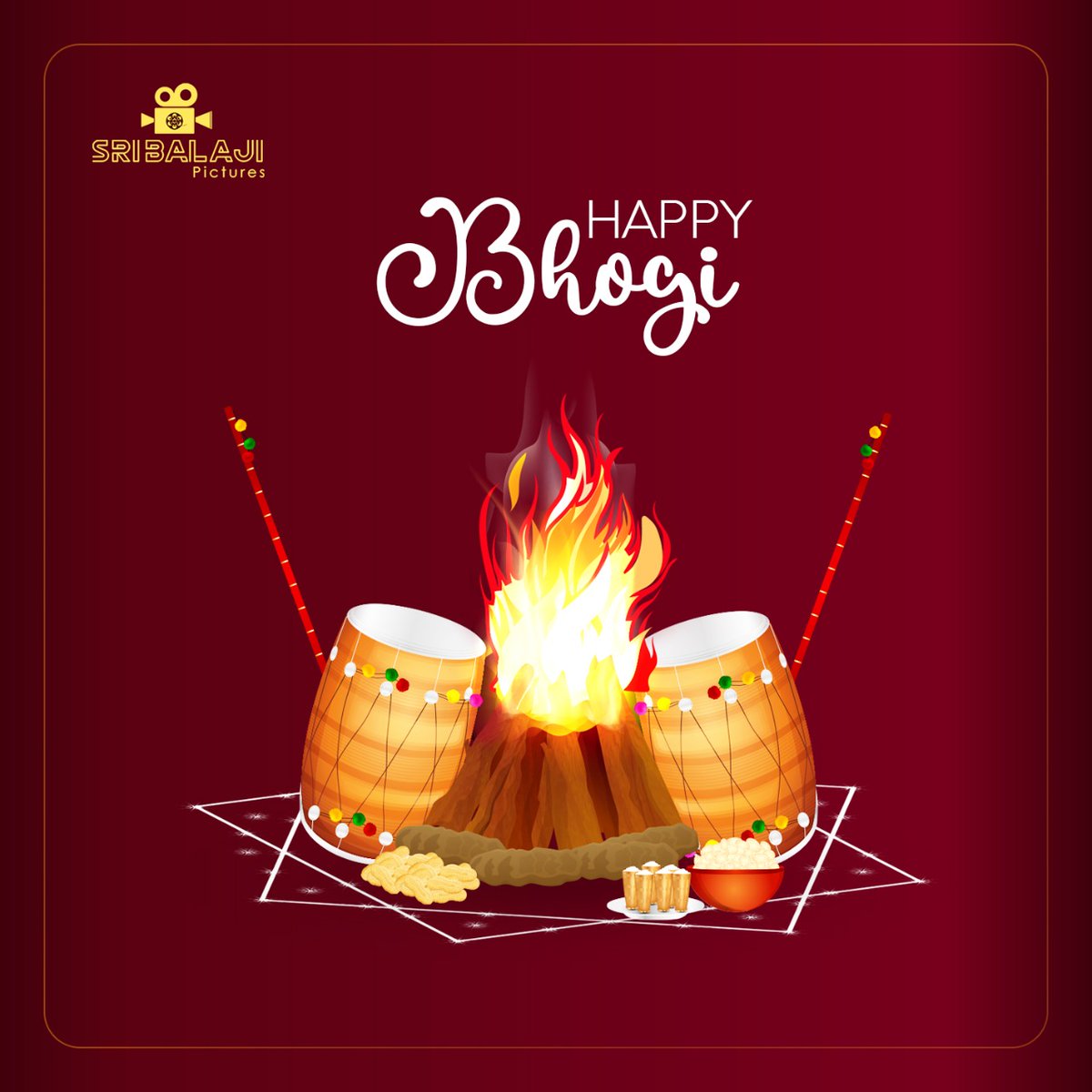 We wish you and your family a very happy Bhogi and a happy year ahead.!🎉🎉
#HappyBhogi
#SriBalajiPictures