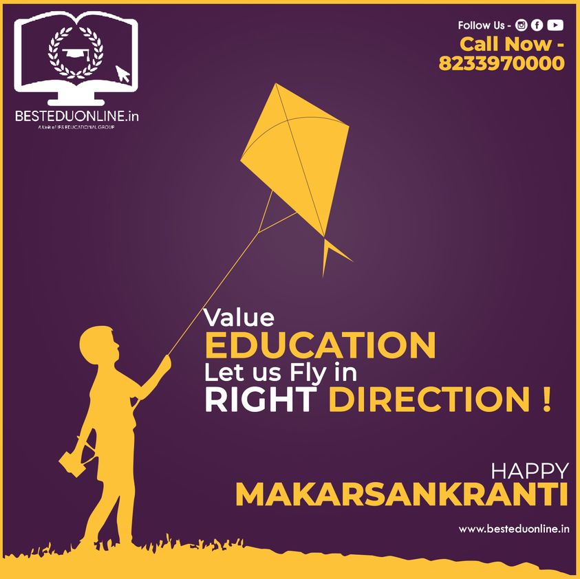 besteduonline's tweet photo. #Value #Education #Let us fly in #Right #Direction
Wishing you and your #family a very #Happy #Makar #Sankranti
 #Besteduonline
https://t.co/eCuoVRraOp https://t.co/BuF8vi9c42