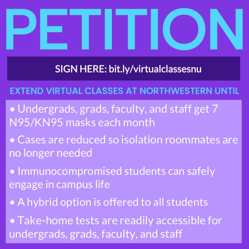We keep us safe. If you feel unsafe about returning to in-person classes next week, sign your name to demand that the university extend virtual classes until these needs are met. Sign the petition here: bit.ly/virtualclasses…
