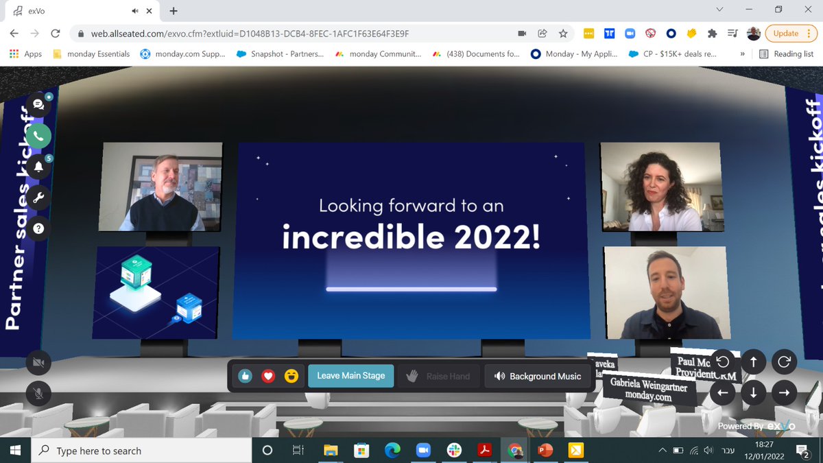 saritc's tweet image. monday.com #partner SKO '22 is in the books! It was a wonderful event with exciting announcements and great networking...in a #metaverse. Was thrilled to have shared the stage with John Chlopek from @HighlandChicago to tell our story of a year in partnership.