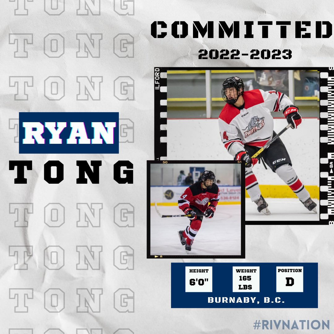 The Langley Rivermen are excited to announce that 2004-born defenseman Ryan Tong has committed to the team for the 2022-23 season!
Welcome to Langley, Ryan!

📸 <a href="/d_stevensphoto/">davidstevens.photo</a> 

🔗 bit.ly/3fmpqF5

#RivNation
