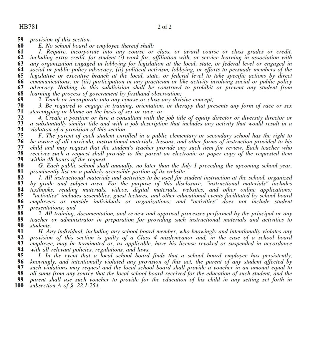 cyclingprogress's tweet photo. @TJAlumniAG Adding the text from HB781:
https://t.co/jWSqB5qSZ1

Brought forth in the 2022 by:
Del. Wren M. Williams (R)
Representing Dist. 9
Phone: (804) 698-1009
email: delwwilliams@house.virginia.gov https://t.co/70eUx4klmj