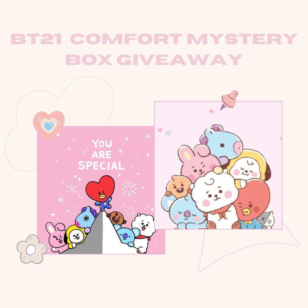 snowflowergifts's tweet photo. ✿ BT21 COMFORT BOX GA ✿
— 1 winner | worldwide

›  rt, followers only
›  ends jan 28 
›  see thread for info https://t.co/7RQJuJICmB