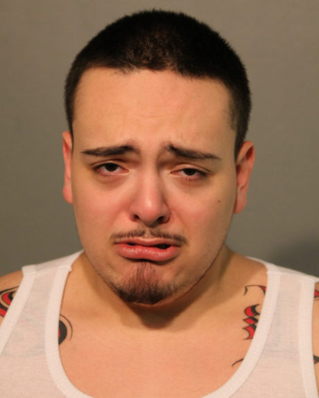 CWBChicago's tweet image. The look of a "man" upon being told he's charged with TWO murders. #Chicago
