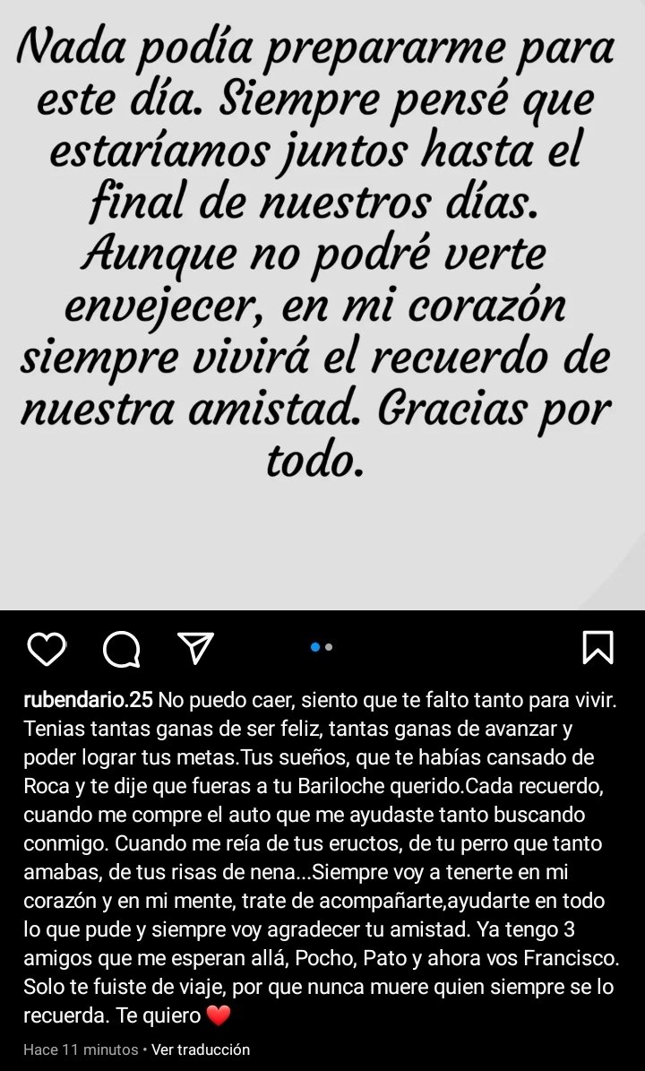 RubenAusili's tweet photo. Vola alto, lo más que puedas y espérame..  siempre te decía que me queria morir joven, esta vez me ganaste. Espero que el día que me vaya estés ahí esperandome 😭 https://t.co/8JTvgyp5VR