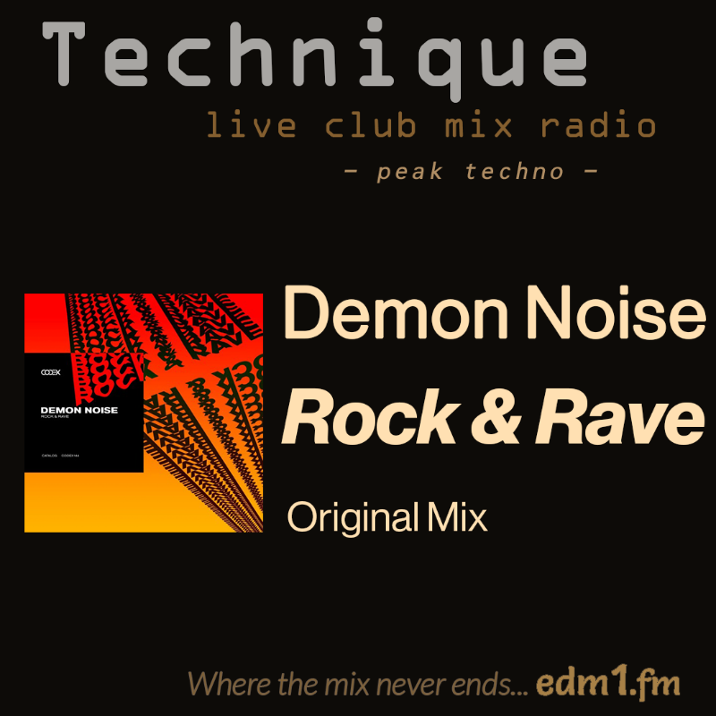 technique_edm1's tweet photo. Pure Peaktime Power

Demon Noise - Rock &amp; Rave
[Original Mix]

Codex Recordings 

#Techno
#WhereTheMixNeverEnds

In need of some dark pounding Techno?  We got you.

Get our 24/7 stream - mixed live right here 👇👇