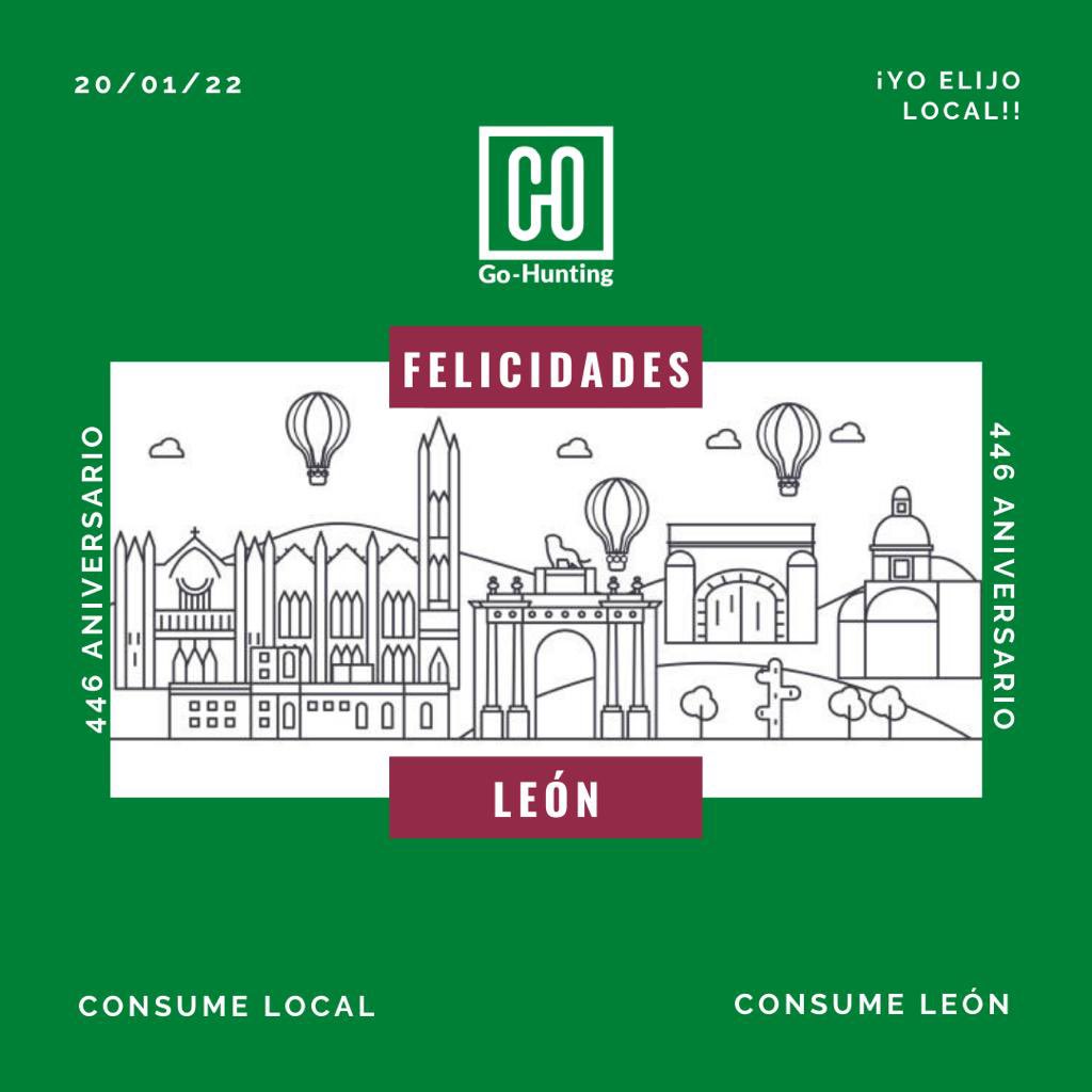 GoHuntingMX's tweet photo. 🦁Felicidades a la ciudad de León Gto por su próximo 🎊446 Aniversario 🎊Festejemos en todo momento tomando Sana Distancia y usando todos los protocolos 😷

👞👠🥿💼👝
#ConsumeLocal #Leones #yoelijolocal #FeriaDeLeon2022 #feriadeleon https://t.co/5wfCdqkLoV