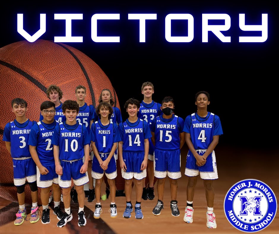 stallions045's tweet photo. Congratulations to the Morris MS 8th grade Dark basketball team for defeating Austin MS 57-11!!! Way to go!!! 🎉🎉🎉
#MorrisPride 
#DistrictOfChampions
@Mcallenisd https://t.co/7k8Pvt7FtS