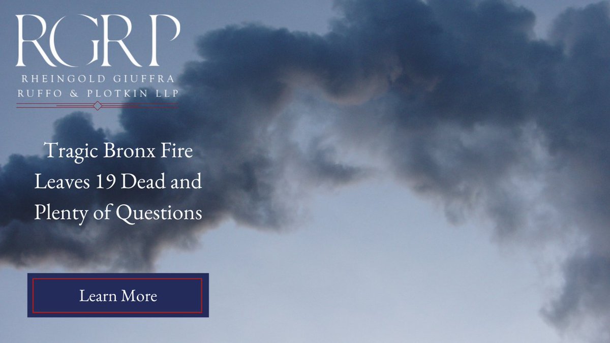 A Tragic Bronx fire killed 19 people and injured many more. If you or someone you know was affected by this, please contact our firm as we are aggressively pursuing legal action and will fight to get you the compensation you deserve. 
rheingoldlaw.com/blog/2022/janu…
#BronxFire