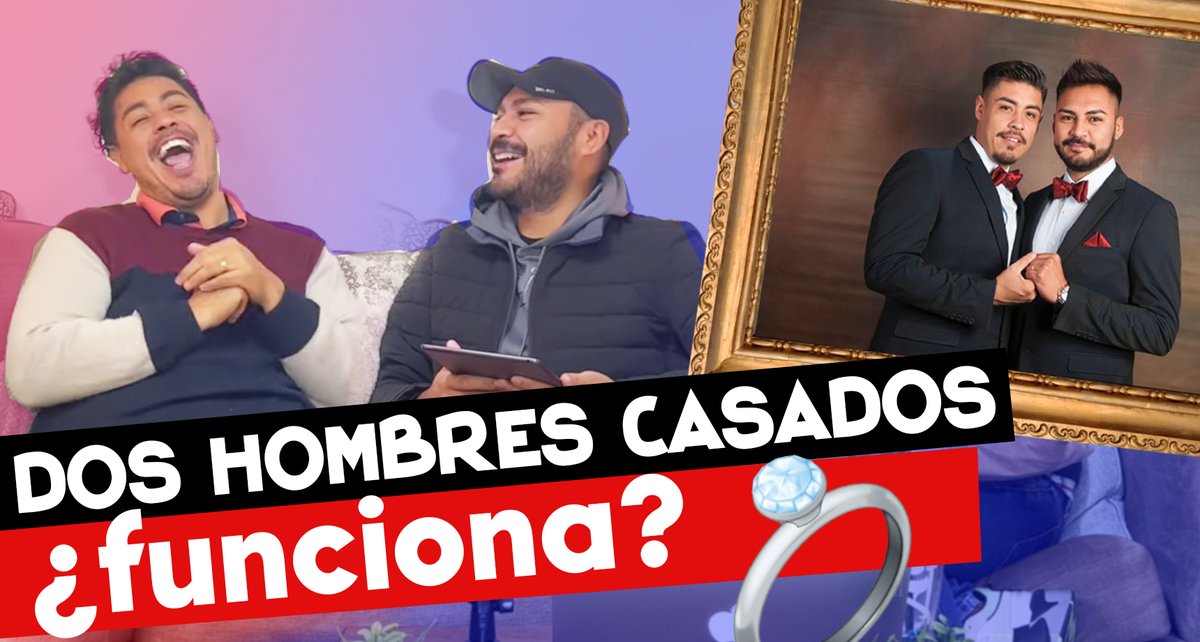 LosDaddies's tweet photo. ¡NUEVO VIDEO! 

Nos han preguntado si conviene casarse 💍🏳️‍🌈. Esta semana cumplimos 5 años de casados y les contamos cómo ha funcionado.

Aquí ▶️https://t.co/6rHHX2Lile https://t.co/jXJjUtyPoC