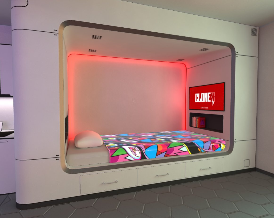 #CloneX fam,

#LimeGang Couch ✈️🎁✅
Check your wallets💚

#SpacePod Bed Airdrop Time✈️✌️

Drop your ETH address below
Do 👍♥️♻️stuffs

You will randomly receive 1 of the 2 Beds💜