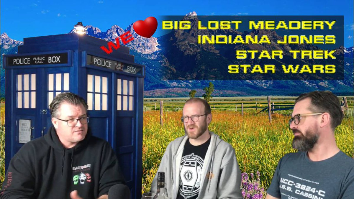 tdwpodcast's tweet photo. Our latest episode goes off the rails a bit. We make a ridiculous and playful offer to @BigLostMead, discuss Indiana Jones, the next Bond, as well as @StarWars and @StarTrek film favorites. 

Check it out!

https://t.co/MPROnJljvR https://t.co/CbhjDkVCYI