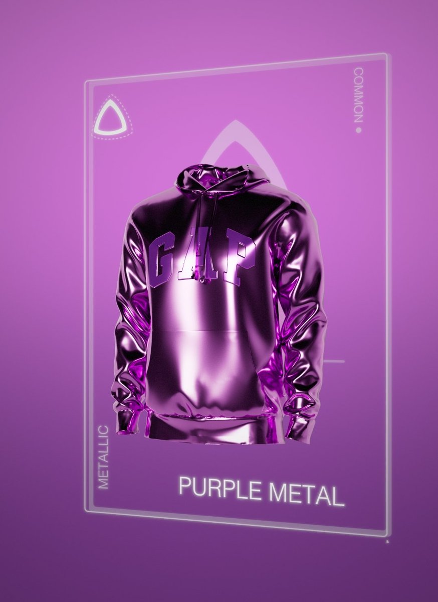 GrafikLord's tweet photo. Just purchased the purple metal @gap #threadsnft https://t.co/96PbZRTqsA