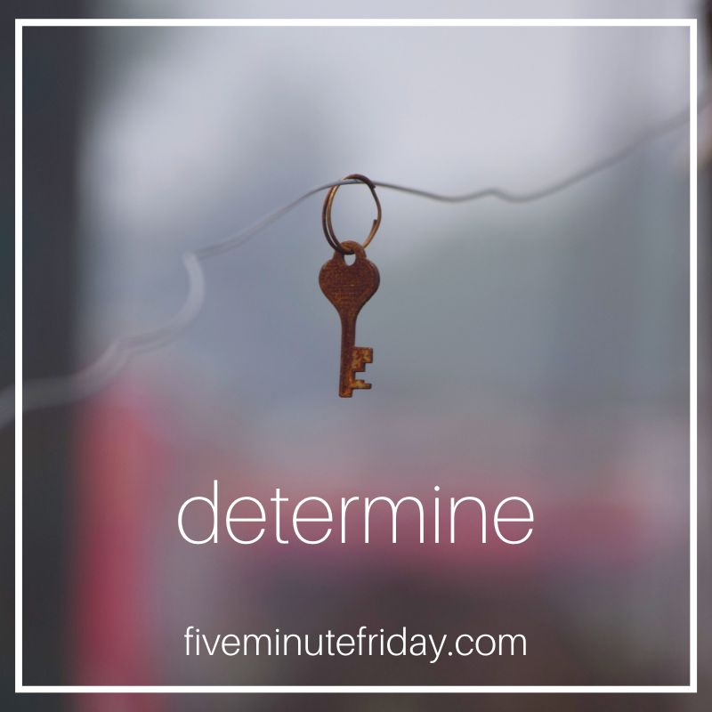Hi friends! It's writing prompt time! This week's prompt is: DETERMINE . . . The link-up goes live at 10pm EST. Come write with us! (Instead of #fmfparty, I'm going to start using the #fiveminutefriday hashtag for these weekly posts, so follow along!) #writingprompt #writing