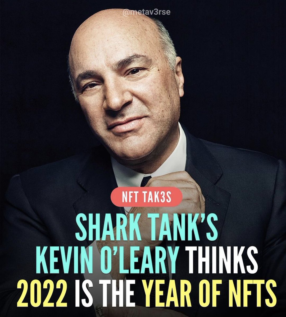 SeasideSClub's tweet photo. “I'm going to suggest that 2022 will be the year of the NFT” - Shark Tank’s Kevin O’Leary

Get in and get learning! 
#wakenbake #ssc https://t.co/W0iiMTHSbP