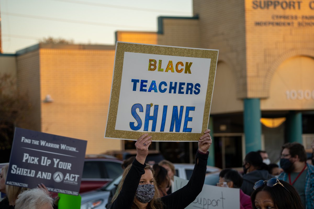 Today I’m proud to stand with <a href="/NAACP/">NAACP</a> &amp; our community in condemning Cy-Fair ISD Board Member Henry’s insinuation that more Black teachers lead to more dropouts. There are too many challenges that we need to tackle together. We can’t let division and racism tear us apart.