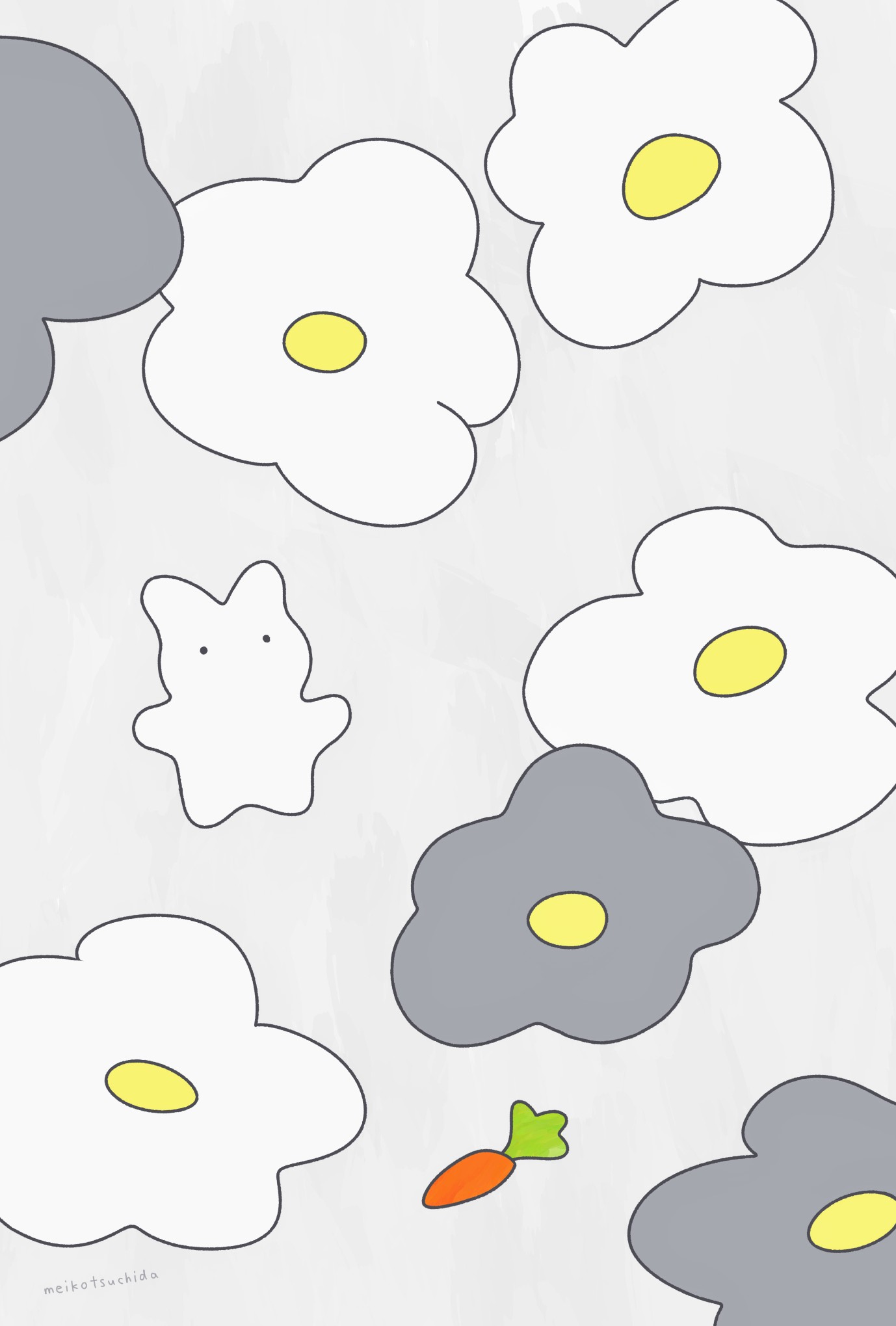 つちだ めいこ にんじんを探してるうさぎの子 イラスト ゆるいイラスト うさぎ Illustraion T Co Urjrd1ogld Twitter