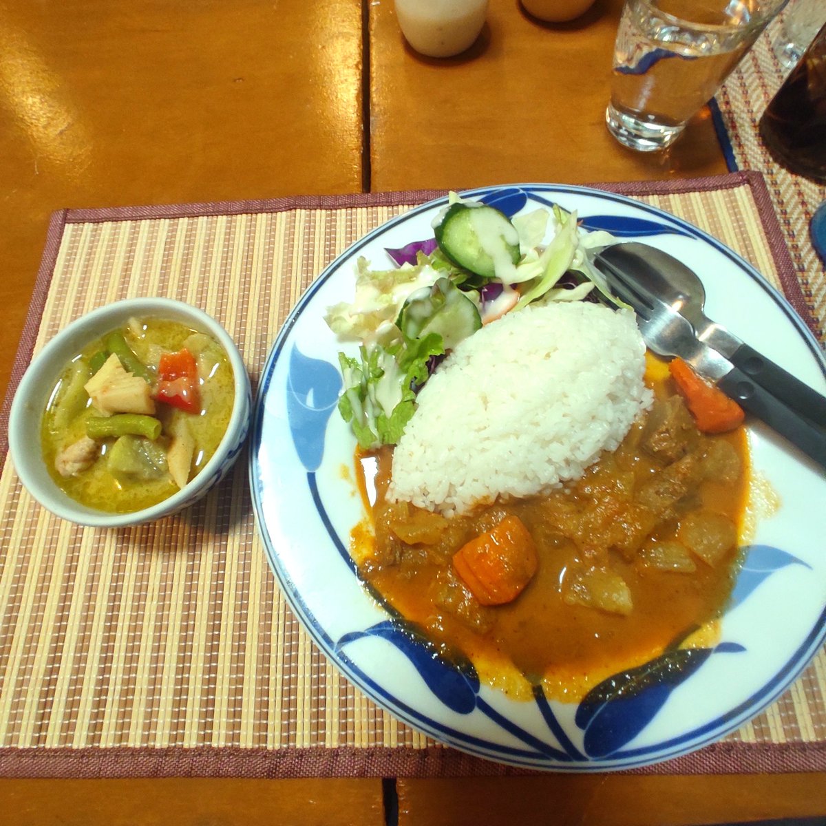 今日のチョイスは大根レッド&茄子グリーン