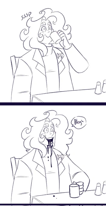 @Sssnazy_ Soliels first attempt at consuming something when Hes having a break from killing Aziraphale and Crowley 