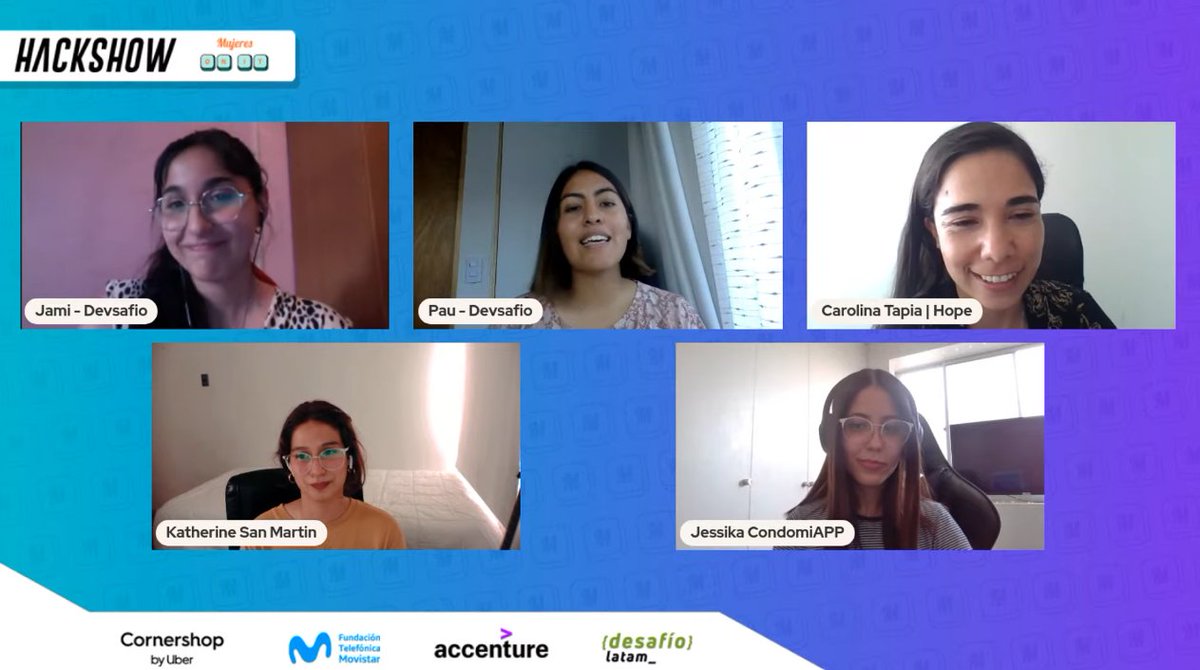 FTMovistarCL's tweet photo. 📲 Felicitamos a Jessika de CondomiAPP quién ganó la #HackShow de @MujeresOnIT. Estamos muy felices de participar de este evento donde tuvimos la oportunidad de apoyar a las mujeres que se dedican a las TI. https://t.co/4BbeiWHqJy
