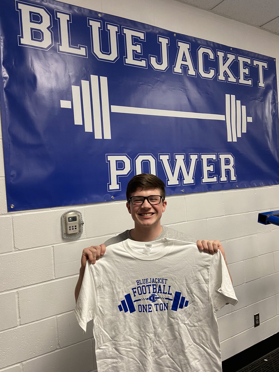 BluejacketFB's tweet image. 1 Ton Award Winners! #jacketpride Braylon, Tristan, Levi, Preston, and Grant, great work! @JML_Training @CIHS_Activities