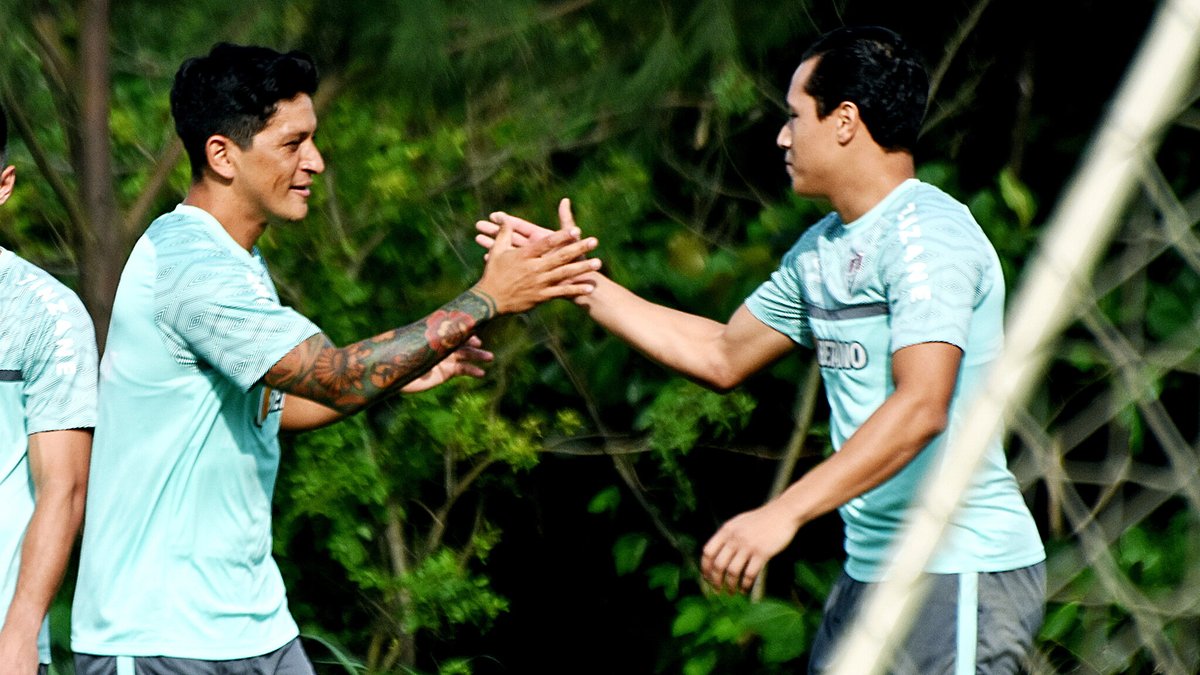 FluminenseFC's tweet photo. Hoje foi dia de fazer o L no CT Carlos Castilho! Primeiro dia de muito trabalho do nosso novo atacante @Germancanoofi! Vamos juntos, Guerreiro! #eLeChegou 🇭🇺

📸: Mailson Santana/FFC https://t.co/gtuL9v48K2