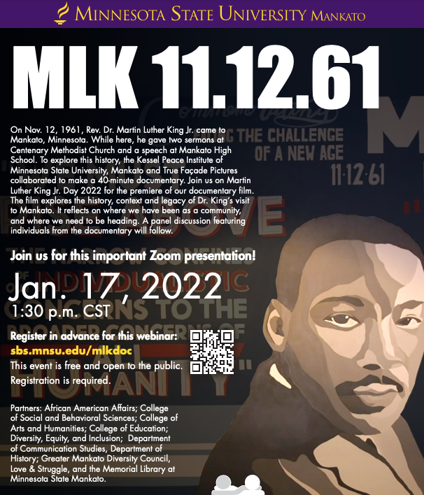 mooresclassroom's tweet photo. Mankato West Alumni:

If you are free on MLK Day, I encourage you to register for this virtual event. A team of Mankato filmmakers is going to premiere a documentary about Martin Luther King, Jr.'s visit to Mankato back in 1961. Hope you can join!

https://t.co/ajYV1iXAZz https://t.co/9J6uJ09Kav
