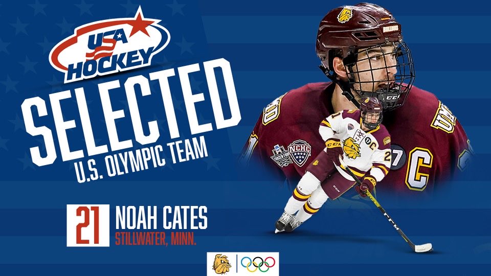 Congratulations to our captain <a href="/cates_noah/">Noah Cates</a> on being selected to represent the United States at the 2022 Winter Olympics! 🇺🇸🇺🇸