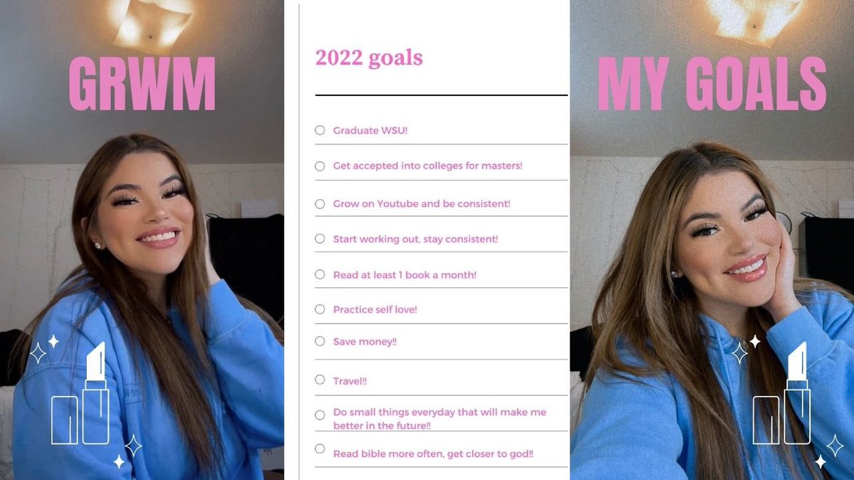 thelifeofeb__'s tweet photo. New video is up!! Get ready with me while I talk about my 2022 goals!!🤍💫

https://t.co/7dVGctvcq1 https://t.co/XigNvtd8EQ
