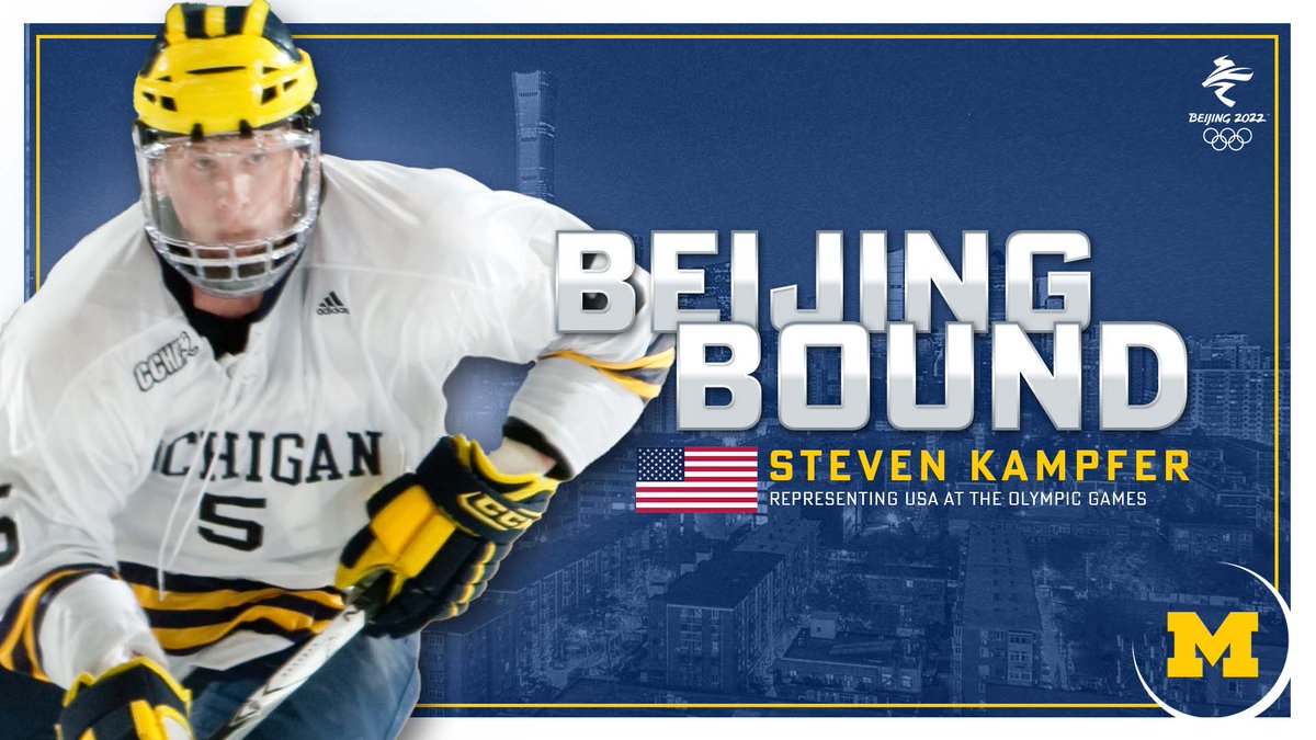 Make that 4 Wolverines as Steven Kampfer makes his first <a href="/usahockey/">USA Hockey</a> Olympic roster!
