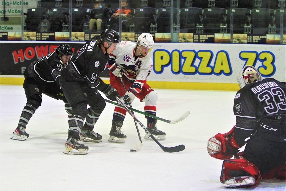 Check out some of the action shots from Wednesday's game at home versus the <a href="/BrooksBandits/">Brooks Bandits</a>. 

View the full album on our Facebook page. 🐾

📸: <a href="/RHC_photo/">Hannah Brown</a> 

#AJHL